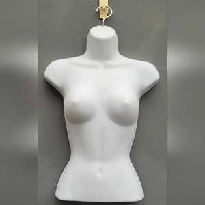 NaHanco Heavy-Duty Plastic Female Torso Mannequin with Hook